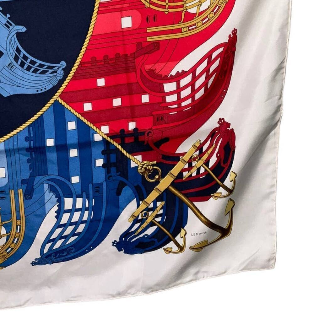 Hermès Hermes Vintage Proues 90cm Square Silk Scarf - Picture 13 of 16